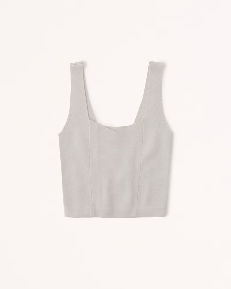 Women's Elevated Knit Soft V-Neck Tank | Women's | Abercrombie.com | Abercrombie & Fitch (US)