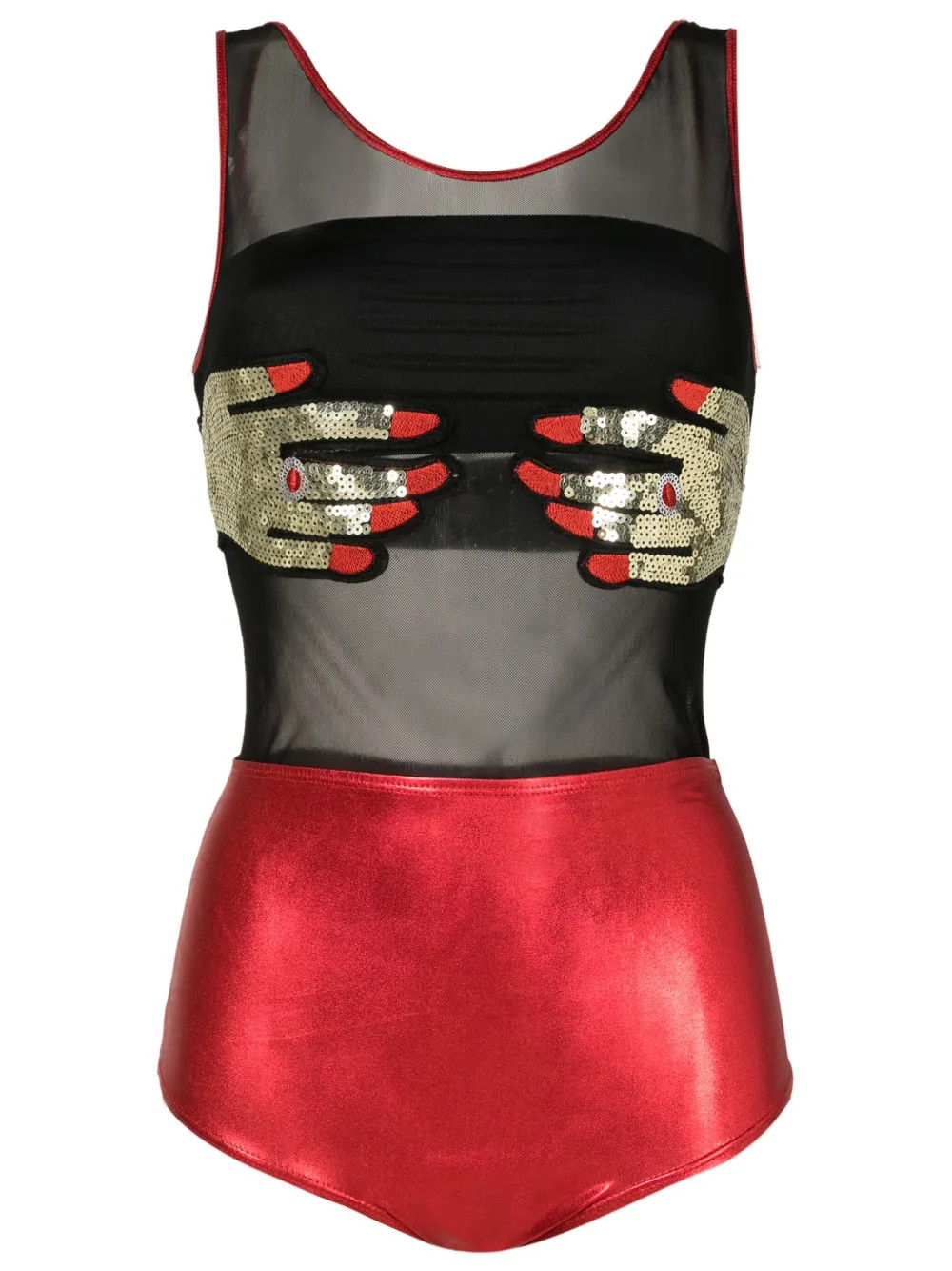 Brigitte sequin-embellished one-piece - Farfetch | Farfetch Global