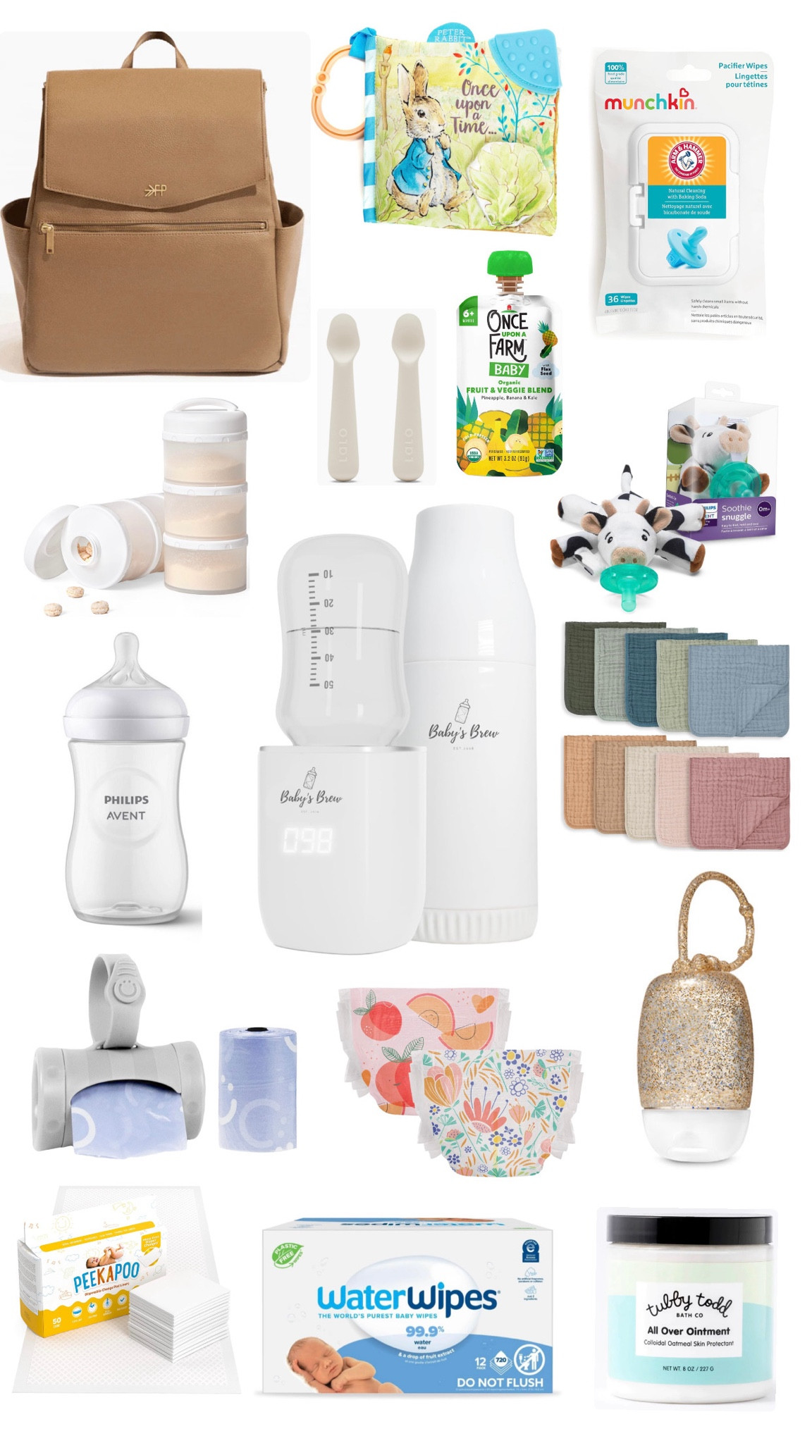 what is in my baby’s diaper bag! 

as a first time mom, I need to feel prepared for anything & after a lot of trips out of the house & on the airplane, these are my tried & true must haves for any mama with a baby!

I especially LOVE the baby’s brew, it has changed our lives & allowed such flexibility when out of the house (+ it has a USB charger). & proportioning the formula out with the easy spout was a NEED that I learned the hard way!

my diaper bag motto “it has to attach to the bag” - so the diaper trash bags, hand sanitizer, & toys all hang on for the ride!

also, tubby todd all over ointment is the biggest blessing, we use it daily all over, it makes the biggest difference!

#LTKtravel #LTKGiftGuide #LTKbaby