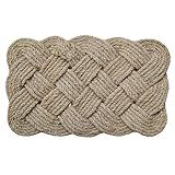 18 x 30 in. Lovers Knot Coir Indoor/Outdoor Doormat, Brown/Natural | Amazon (US)