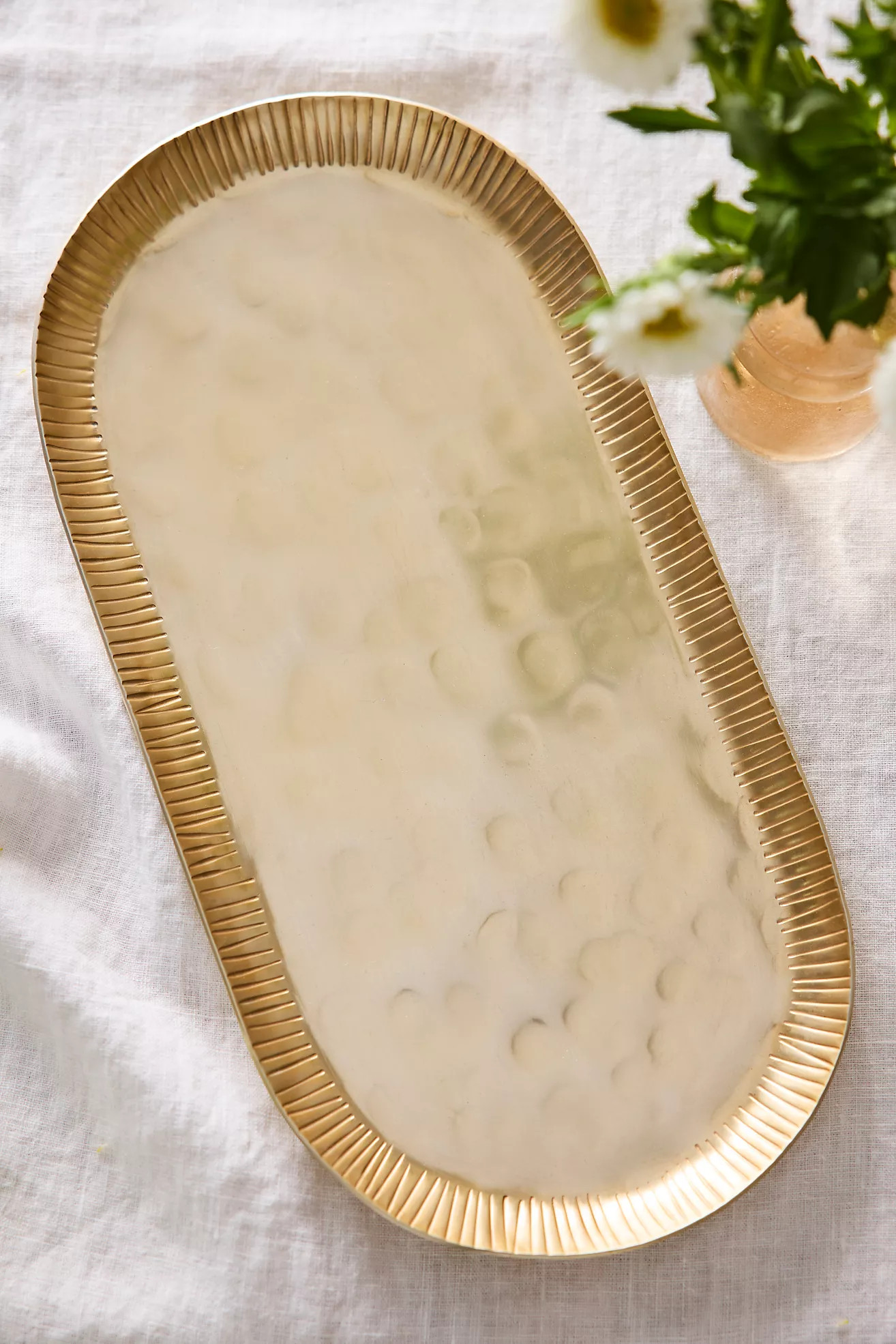 Gold Textured Tray | Anthropologie (US)
