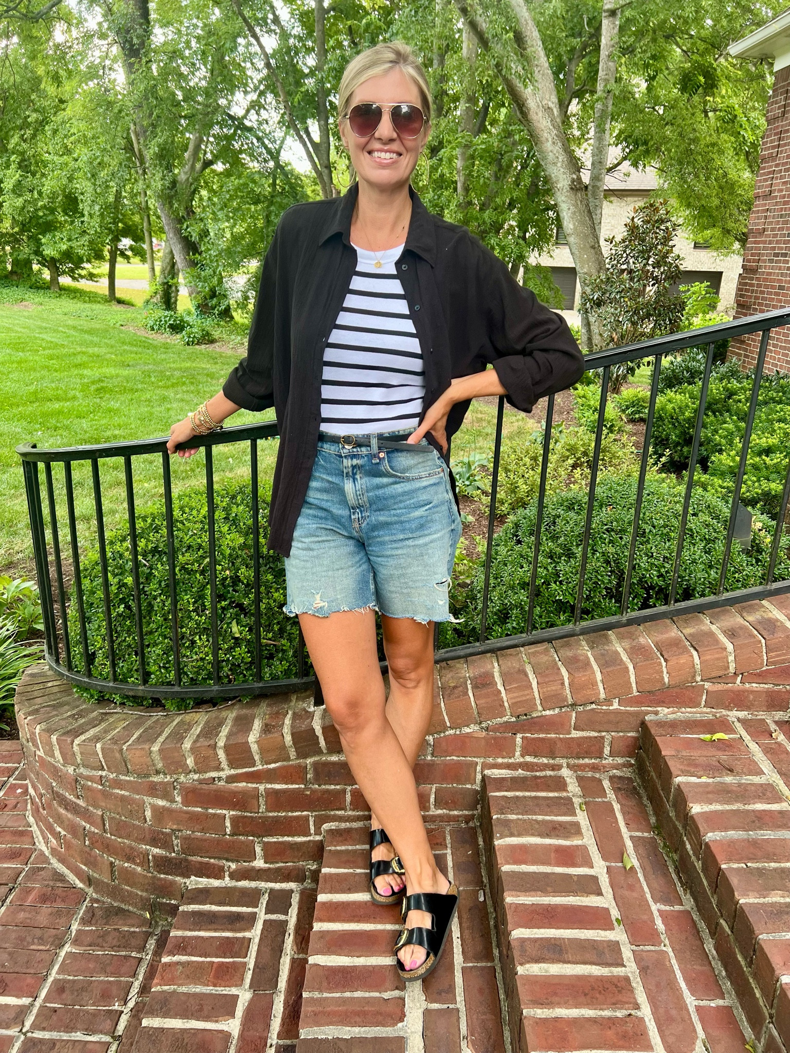 Long denim shorts 🖤

#LTKOver40 #LTKSeasonal #LTKStyleTip