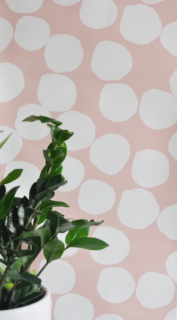 Wallpaper - 24" x 48" Bubble Dots Removable wall paper tile - Wall Paper | Etsy (US)