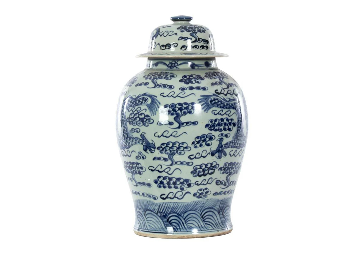 DANCING DRAGON TEMPLE JAR | Alice Lane Home Collection