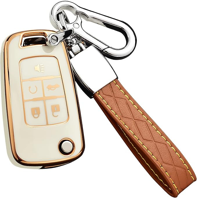 Cacacar for Chevy Key Fob Cover with Keychain, Premium TPU Full Protection Key Fob Case for Chevr... | Amazon (US)