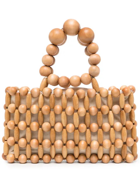 bead-detail clutch bag | Farfetch (US)