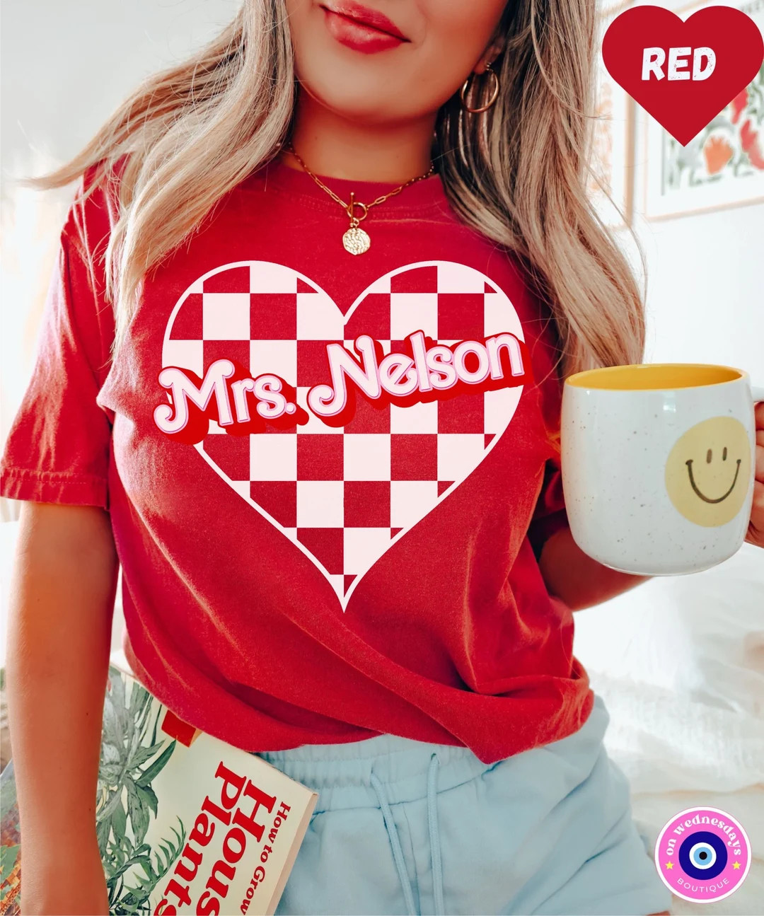 Valentines Day Teacher Shirt, Personalized Teacher Shirt for Valentines Day, Custom Teacher Teams... | Etsy (US)