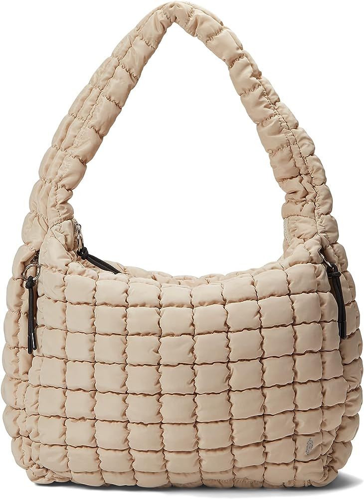 Free People Quilted Carryall Off-White One Size | Amazon (US)