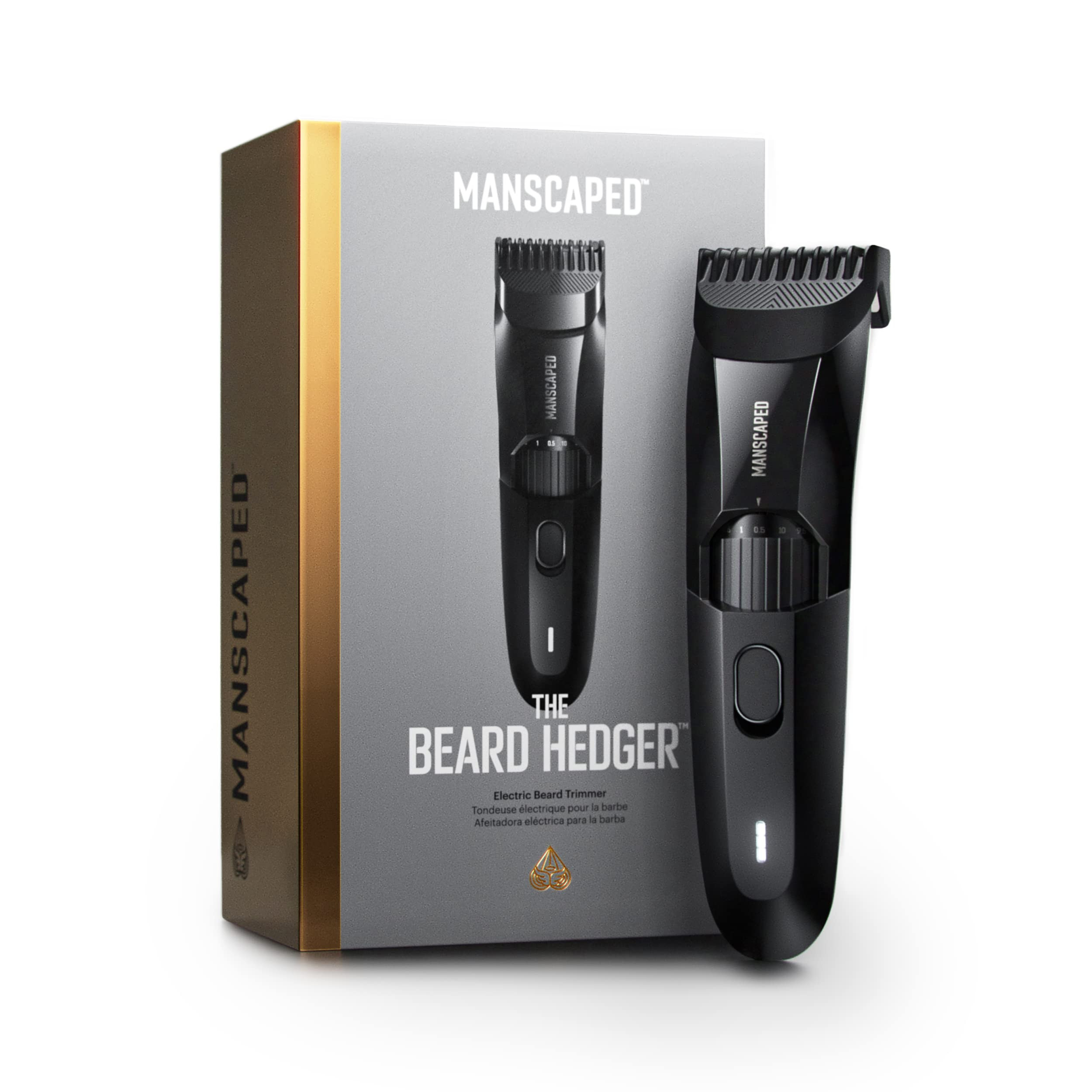 MANSCAPED® The Beard Hedger® Premium Men's Beard Trimmer, 20 Length Adjustable Blade Wheel, Sta... | Amazon (US)