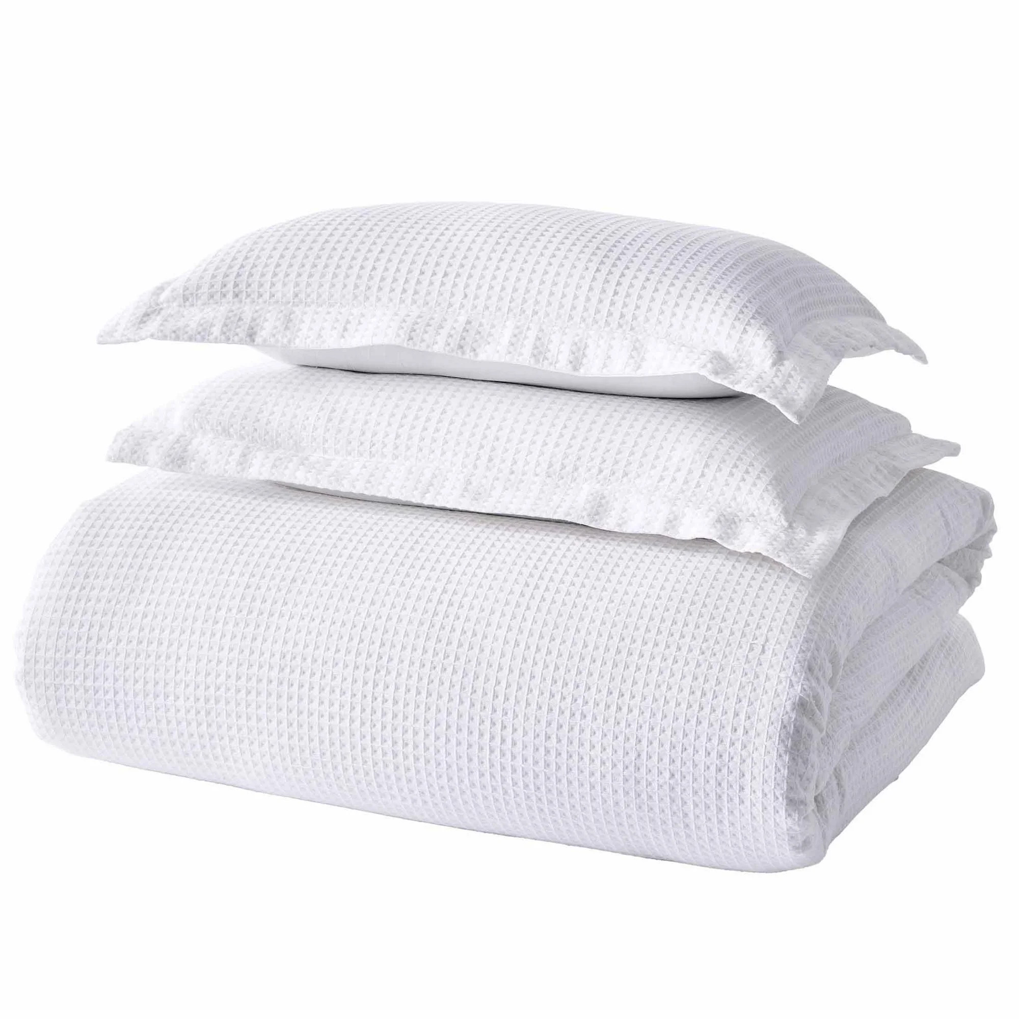 Better Homes & Gardens 3-Piece White Waffle Comforter Set, Adult King | Walmart (US)