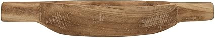 Amazon.com: Bloomingville Decorative Paulownia Wood Handles Tray, 17"L x 8"W x 3"H, Natural: Home... | Amazon (US)