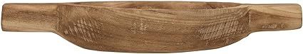 Amazon.com: Bloomingville Decorative Paulownia Wood Handles Tray, 17"L x 8"W x 3"H, Natural: Home... | Amazon (US)
