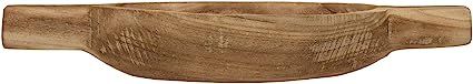 Amazon.com: Bloomingville Decorative Paulownia Wood Handles Tray, 17"L x 8"W x 3"H, Natural: Home... | Amazon (US)