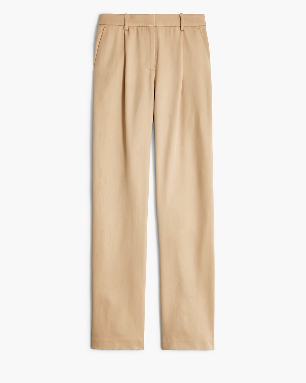 Wide-leg pleated twill trouser pant | J.Crew Factory