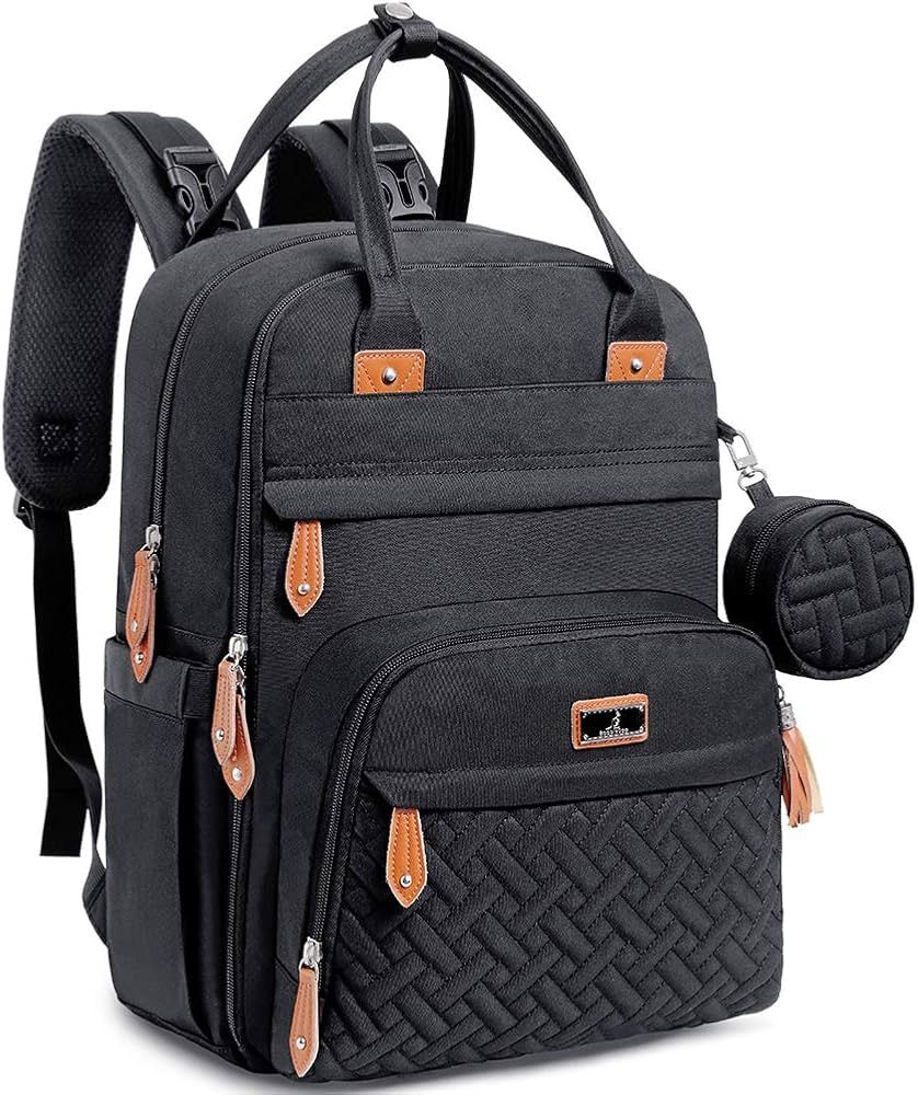 BabbleRoo Diaper Bag Backpack - Tote - Multi function Waterproof Diaper Bag, Travel Essentials Ba... | Amazon (US)