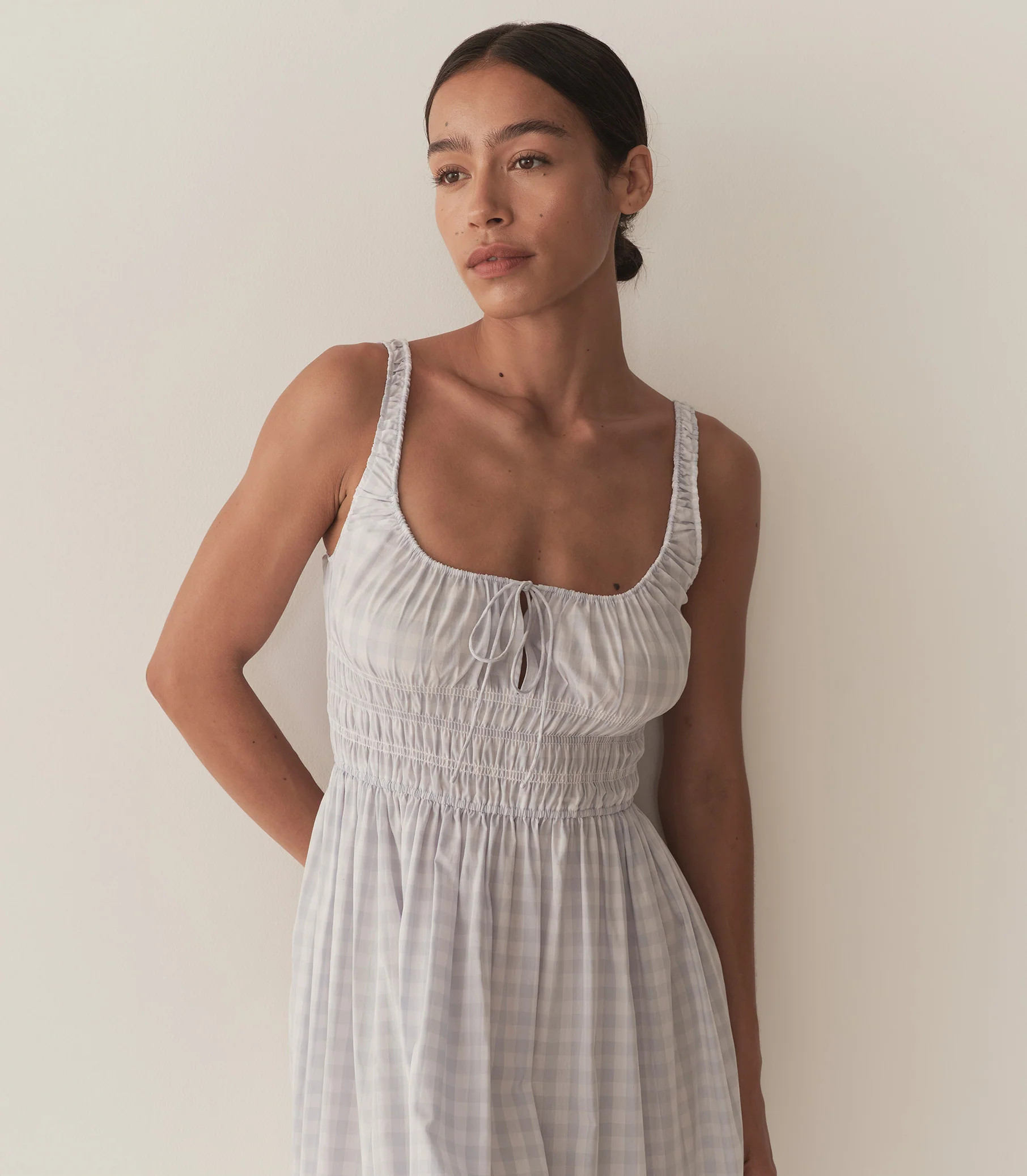 Quilla Dress - Marjorie Gingham | DÔEN | DOEN