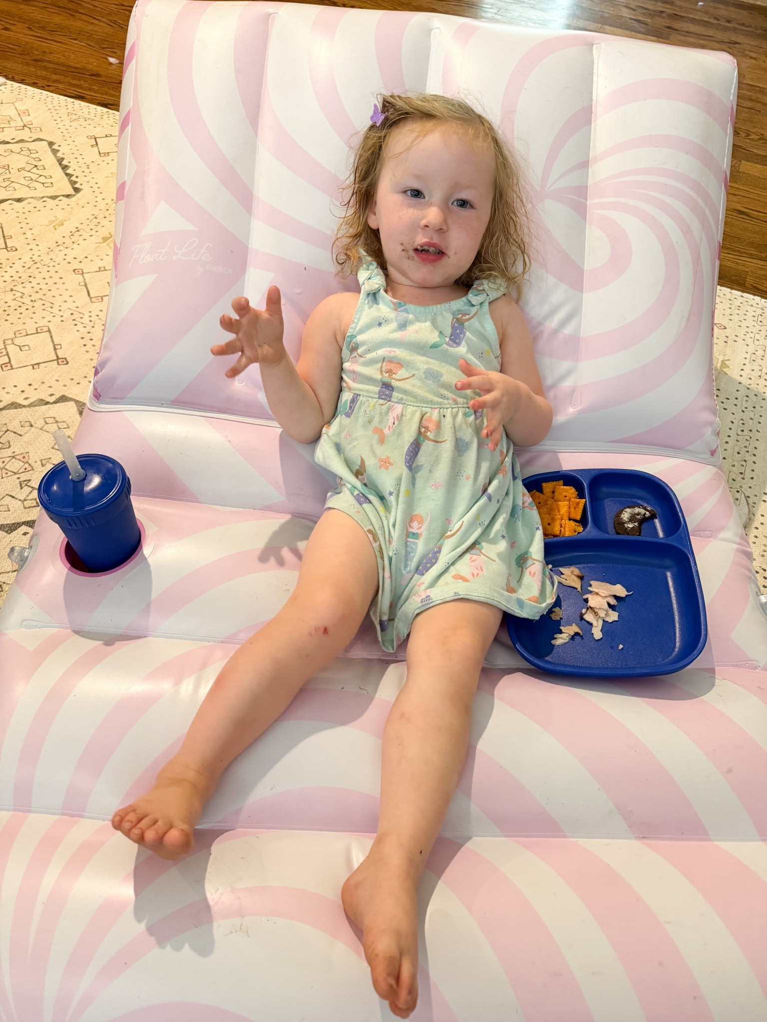 If you don’t eat your lunch on a pool float in the living room, are you even a toddler?! ☀️🕶️

#summerfun #summerdays #toddlermom #momof4

#LTKKids #LTKHome #LTKFamily