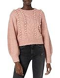ASTR the label Women's Tina Long Balloon Sleeve Pom Knit Sweater | Amazon (US)