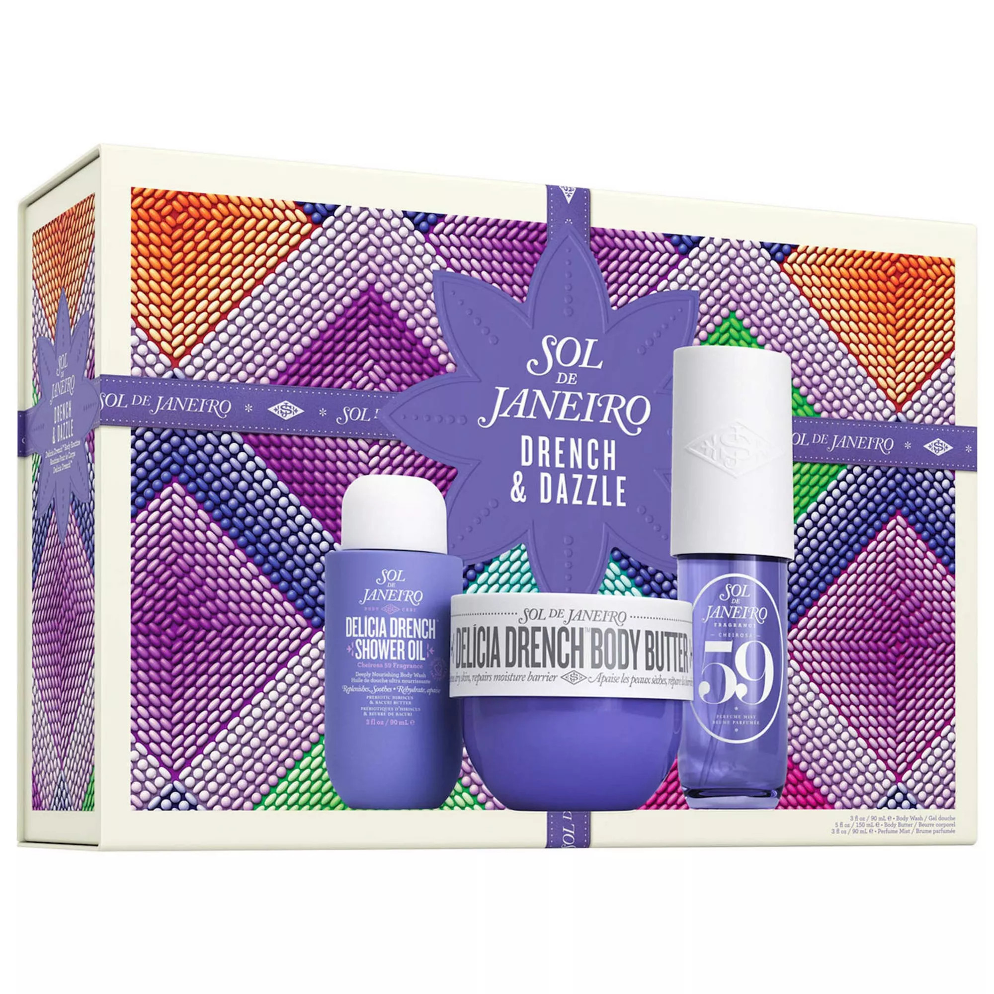 Sol de Janeiro Drench & Dazzle Delicia Drench Body Routine Gift Set | Kohl's