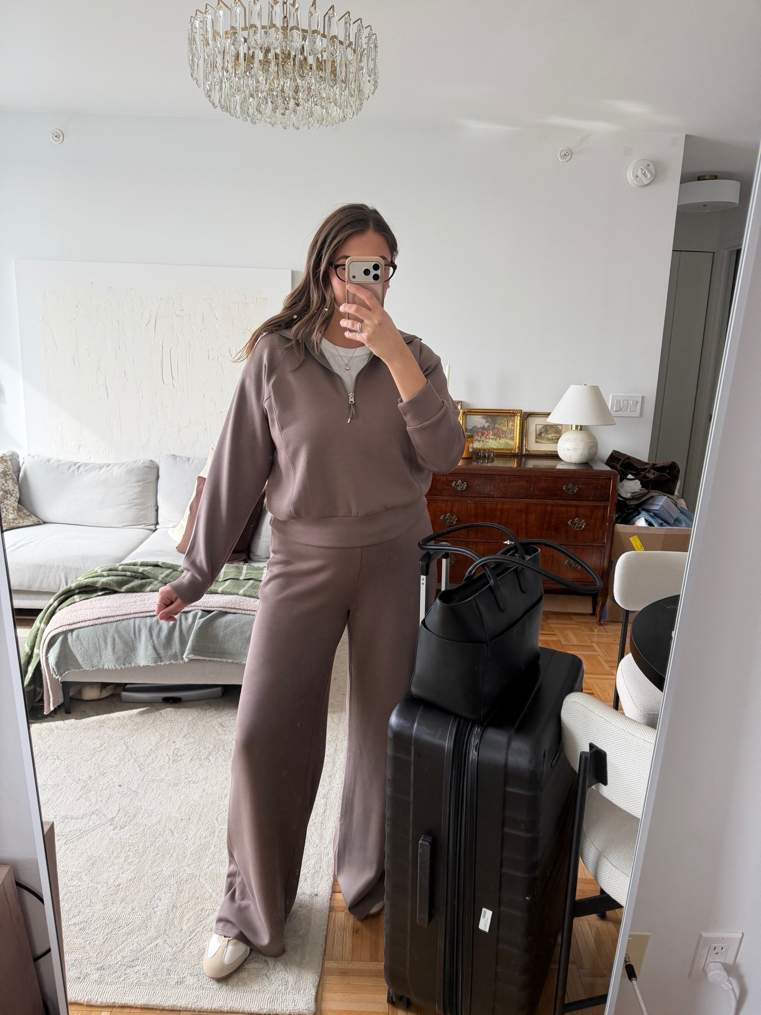 The kind of travel outfit that makes an early flight feel a little more put together 🤎 comfy, polished, and cute enough to wear straight from the airport to lunch.

matching set, travel outfit, airport outfit, neutral outfit, comfy chic, elevated basics, fall travel style, women’s fashion, casual outfit

#LTKTravel #LTKMidsize #LTKootd