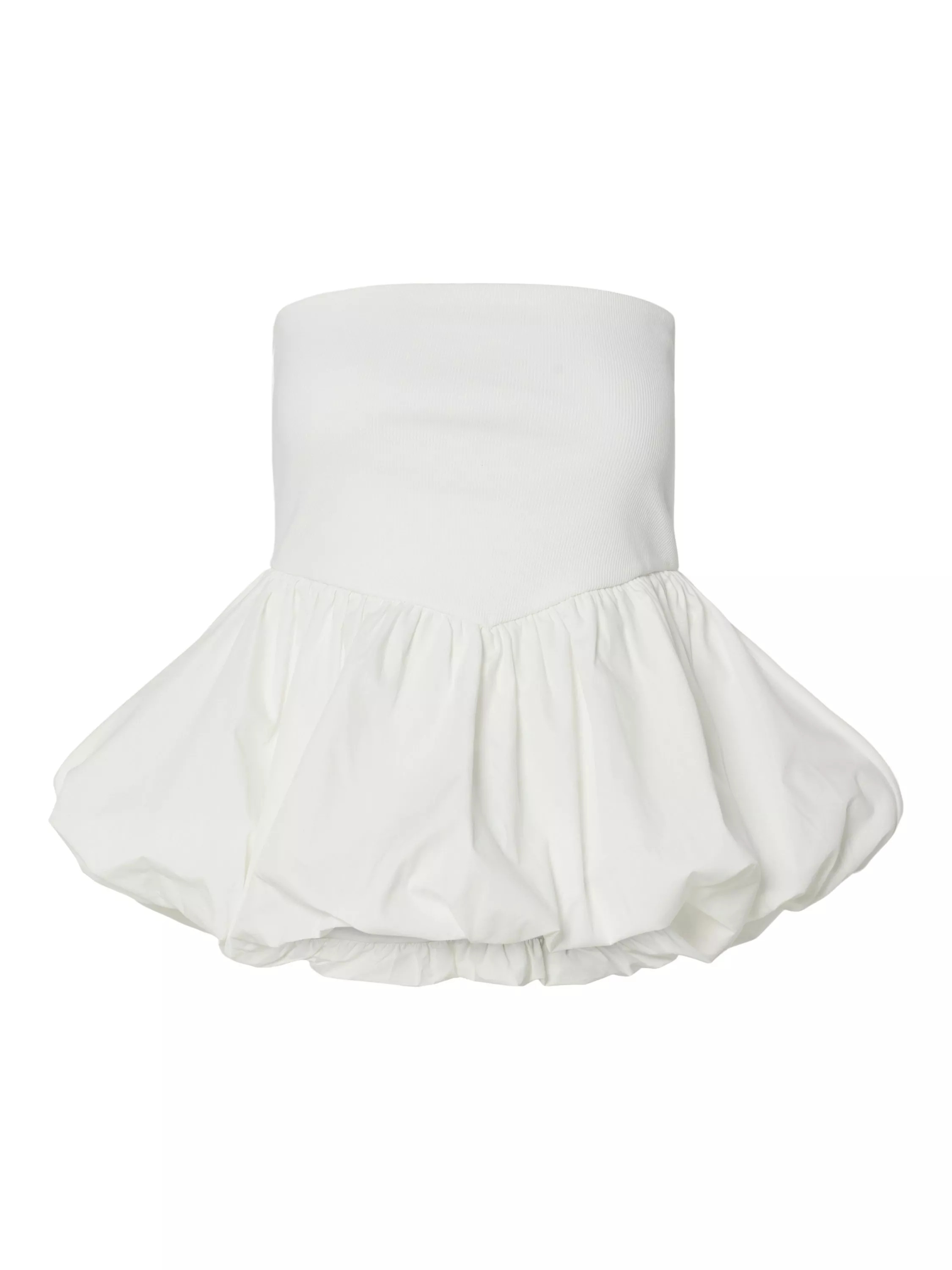 YAS Fera Sleeveless Peplum Top, White | John Lewis (UK)