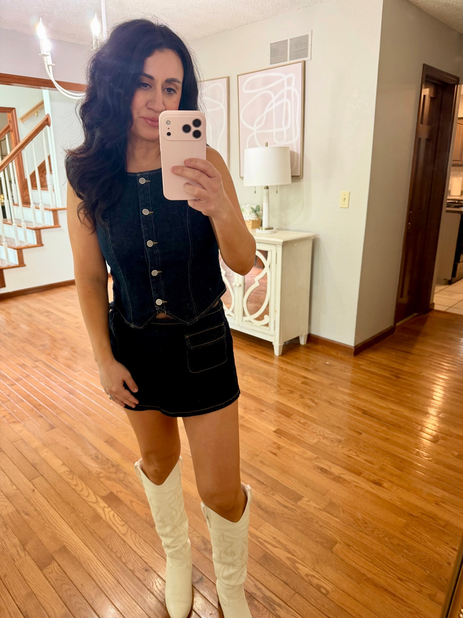 New denim two piece set from Walmart. Looks for less 

#LTKFestival #LTKmomlife #LTKgrwm