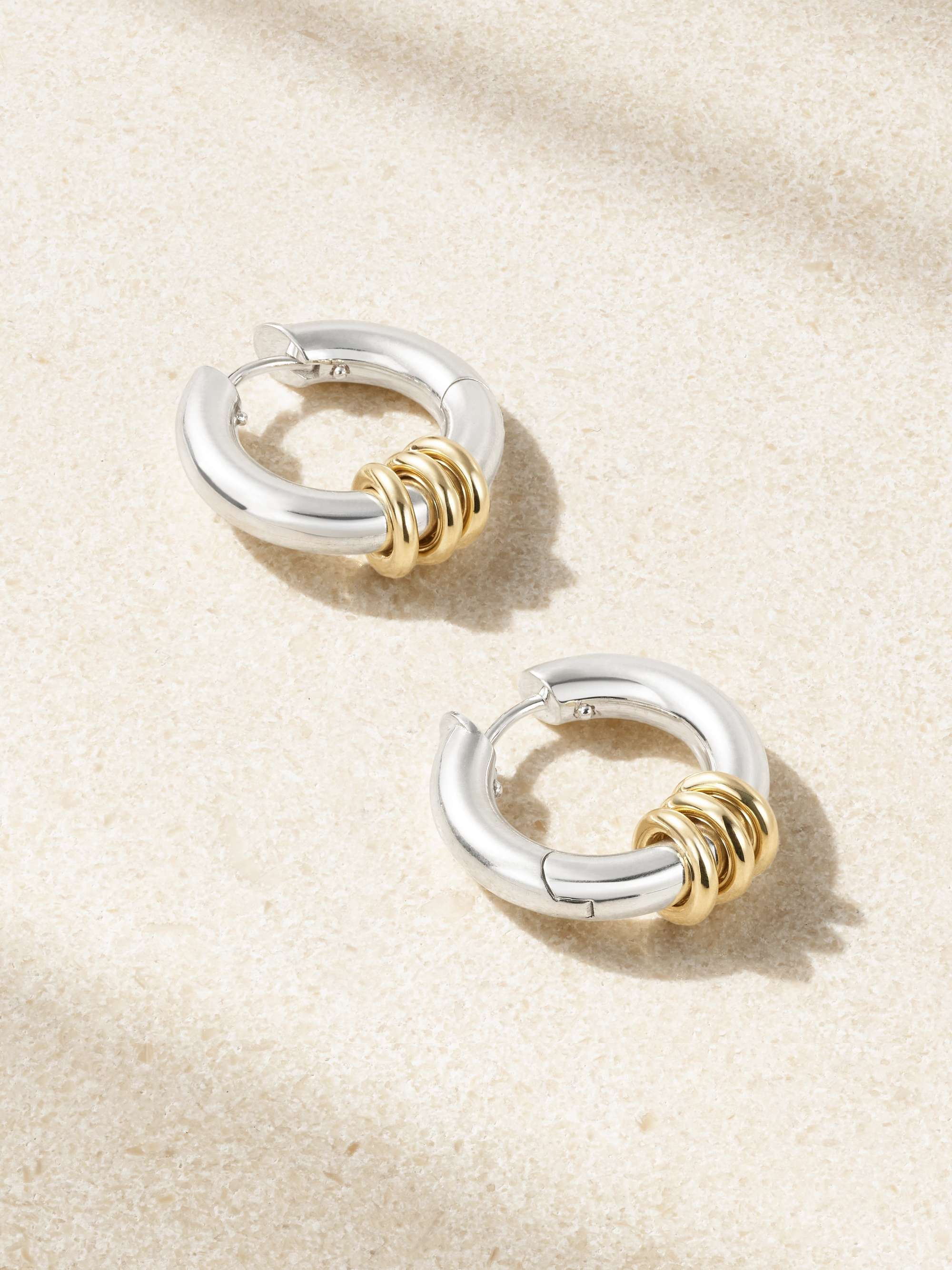 Ursa Minor sterling silver and 18-karat gold hoop earrings | NET-A-PORTER (UK & EU)