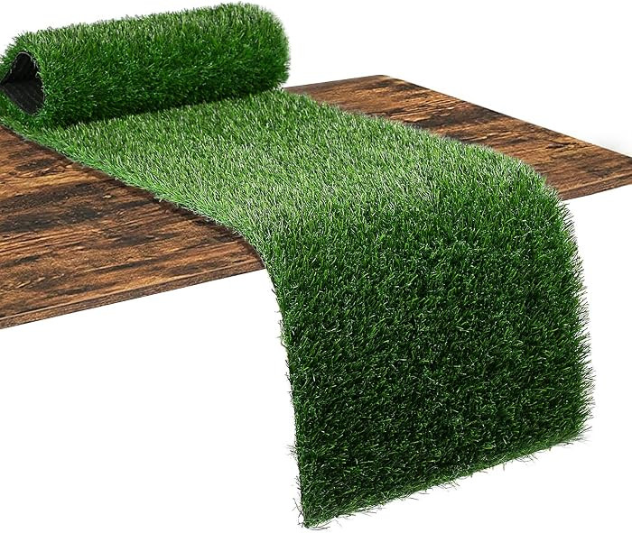 Artificial Grass Table Runner for Sport Golf Spring Summer Party Decorations - Green Fake Grass C... | Amazon (US)