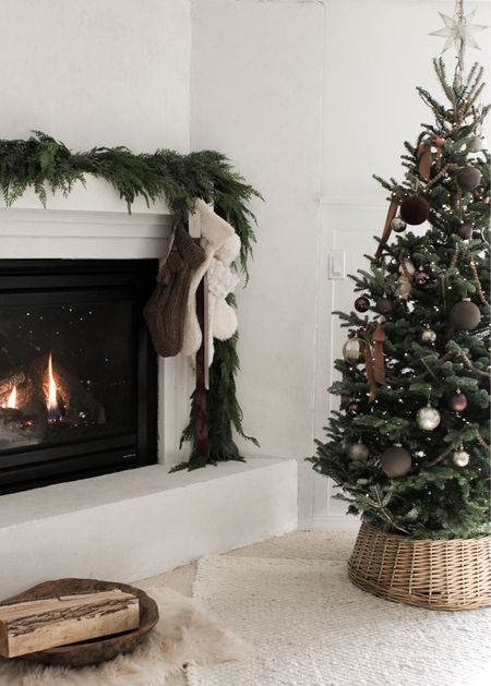 coziest Christmas living room view 

Norfolk pine garland. Cedar garland. Christmas mantel. Neutral stockings. Christmas stockings. Christmas tree. Fur rug. Fur throw. Jute rug. Wood bowl. Home decor. Christmas decor 

#LTKhome #LTKHoliday #LTKstyletip