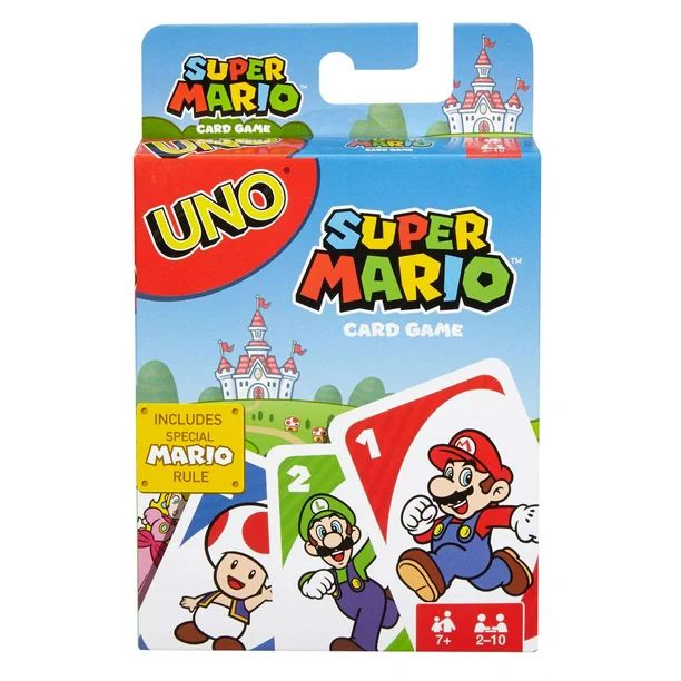 UNO Card Game Super Mario Theme for 2-10 Players Ages 7Y+ | Walmart (US)