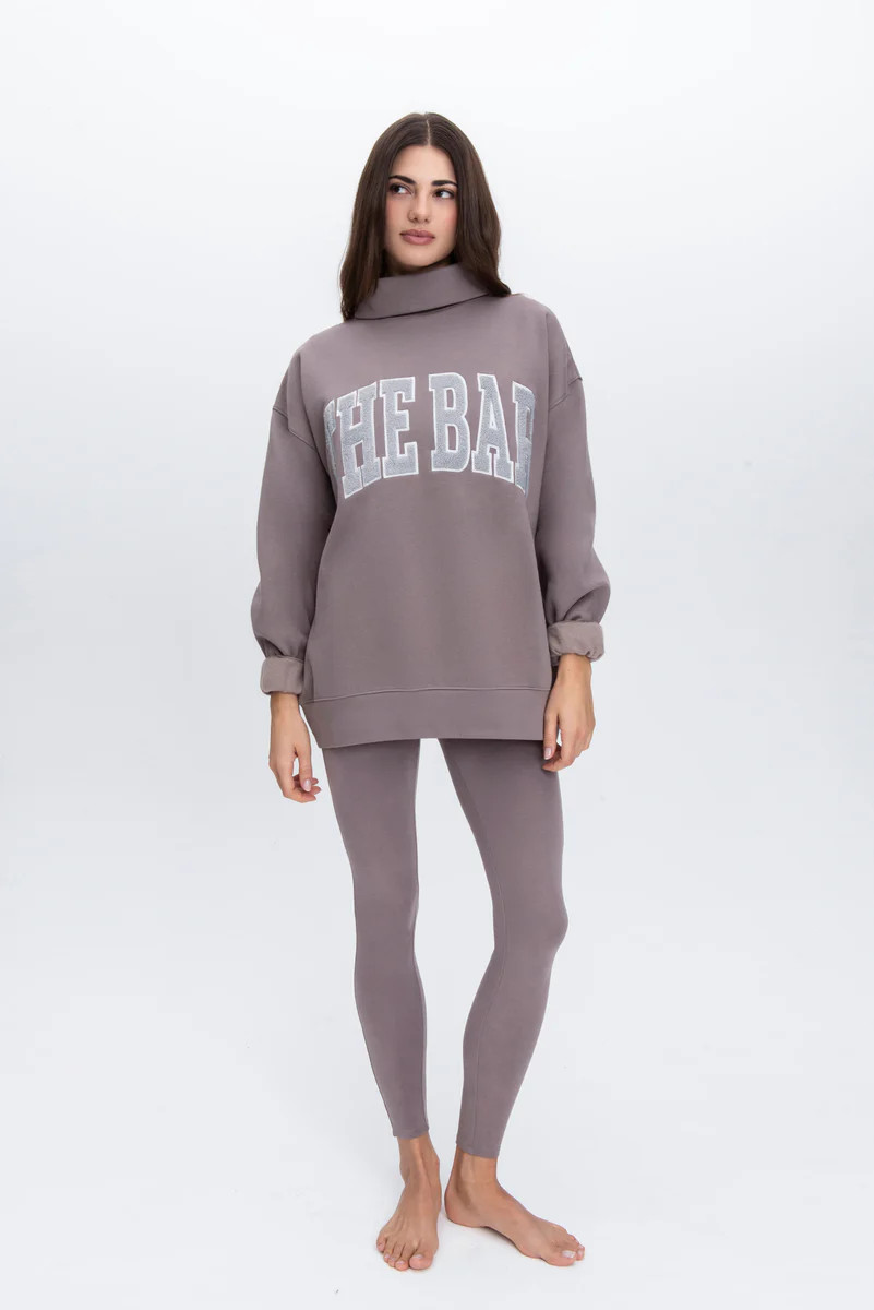 ARLO HIGHEST NECK SWEATSHIRT CINDER/GREY | The Bar