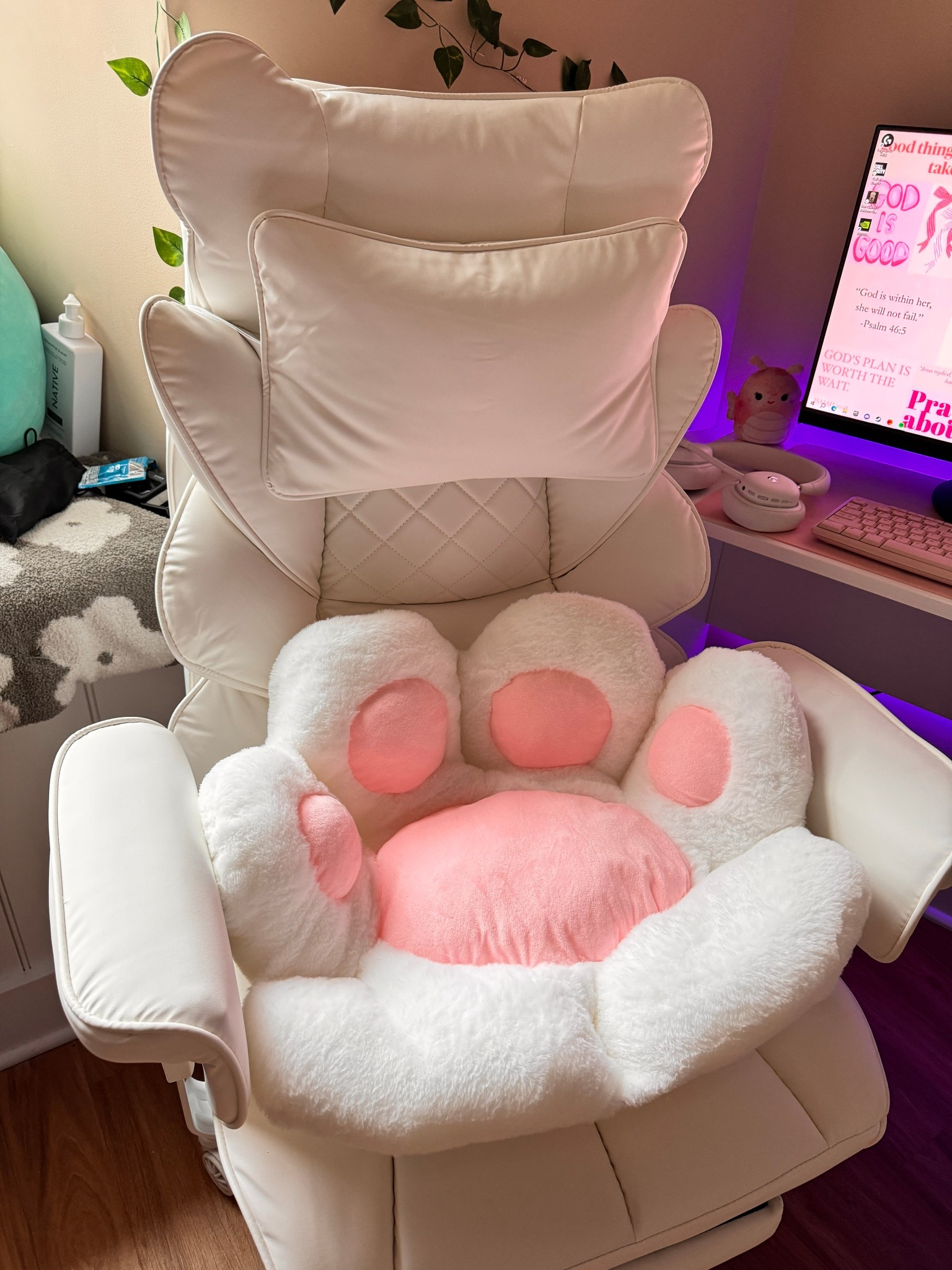 Cat paw cushion for gaming chair or desk chair 

#LTKSaleAlert #LTKFindsUnder50 #LTKHome