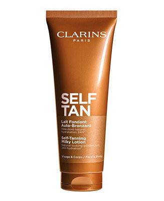Clarins Self-Tan Milky Lotion Face and Body Tanner, 4.5 oz. - Macy's | Macy's