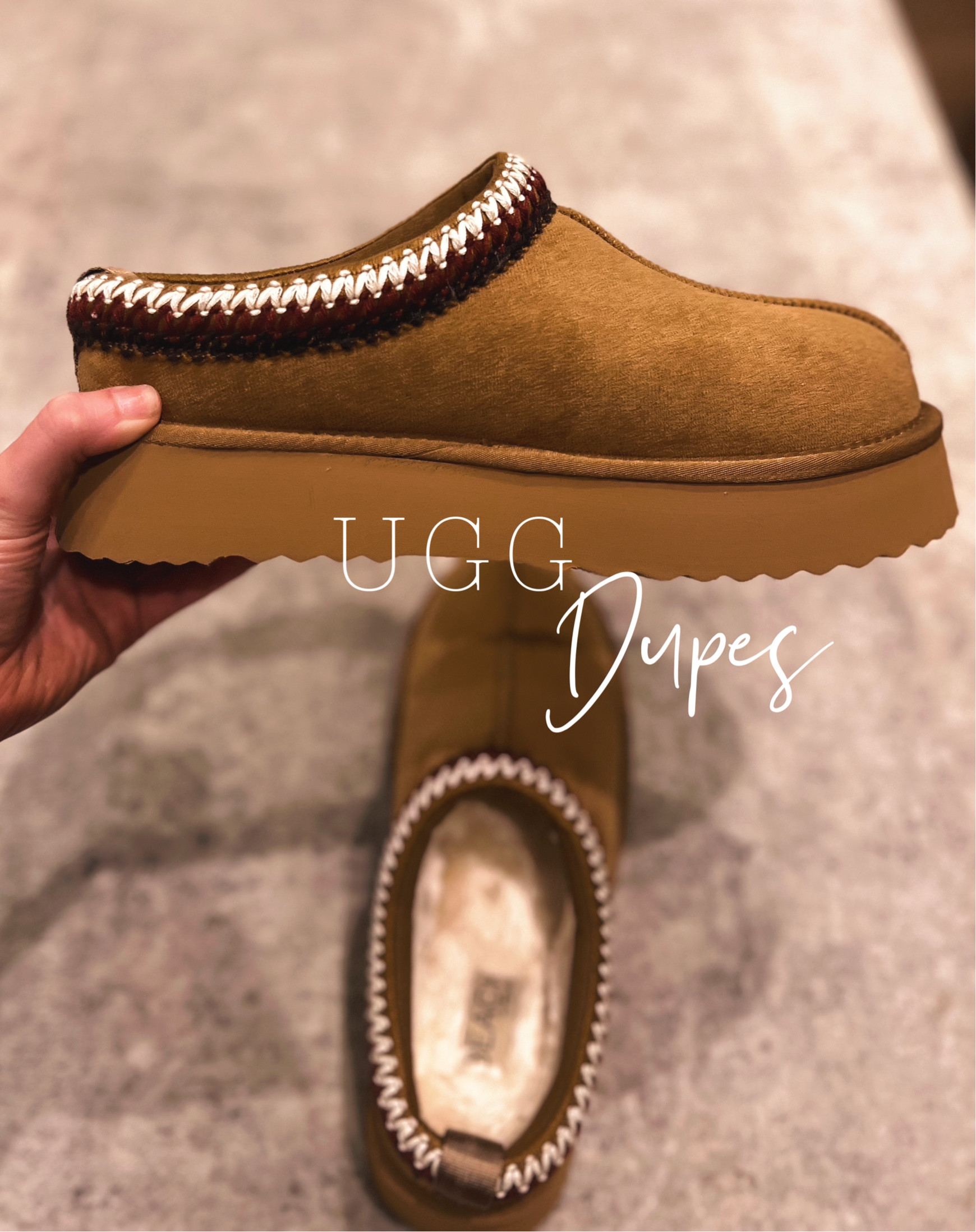 Found some Ugg dupes I couldn’t pass up, also tagging the Walmart dupe version as well! 
Ugg dupe, Tasman ugg, ugg slippers, ugg slipper dupe 

#LTKGiftGuide #LTKfindsunder100 #LTKSeasonal