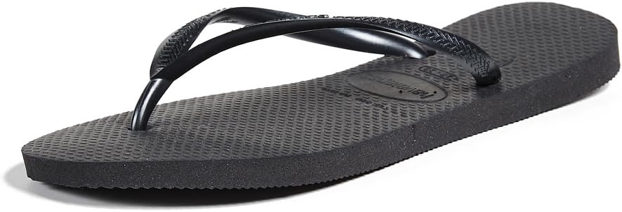 Havaianas Women's Slim Flip Flop Sandal, Black, 5-6 | Amazon (US)