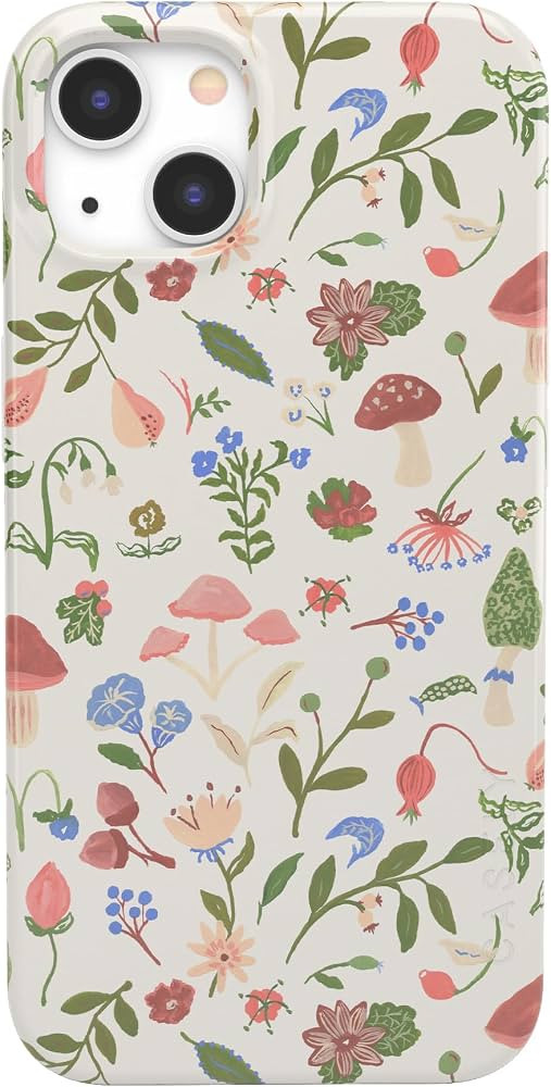 Casely iPhone 13 Case | Garden Party | Mushroom Floral Case | Classic Ultra Slim Fit | Compatible... | Amazon (US)