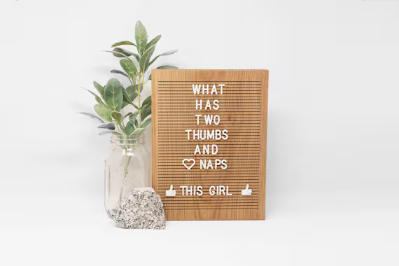 Read the full title
    Wooden Letter Board 9x12 - Oak -  Letterboard, Message Board, Felt Board,... | Etsy (US)