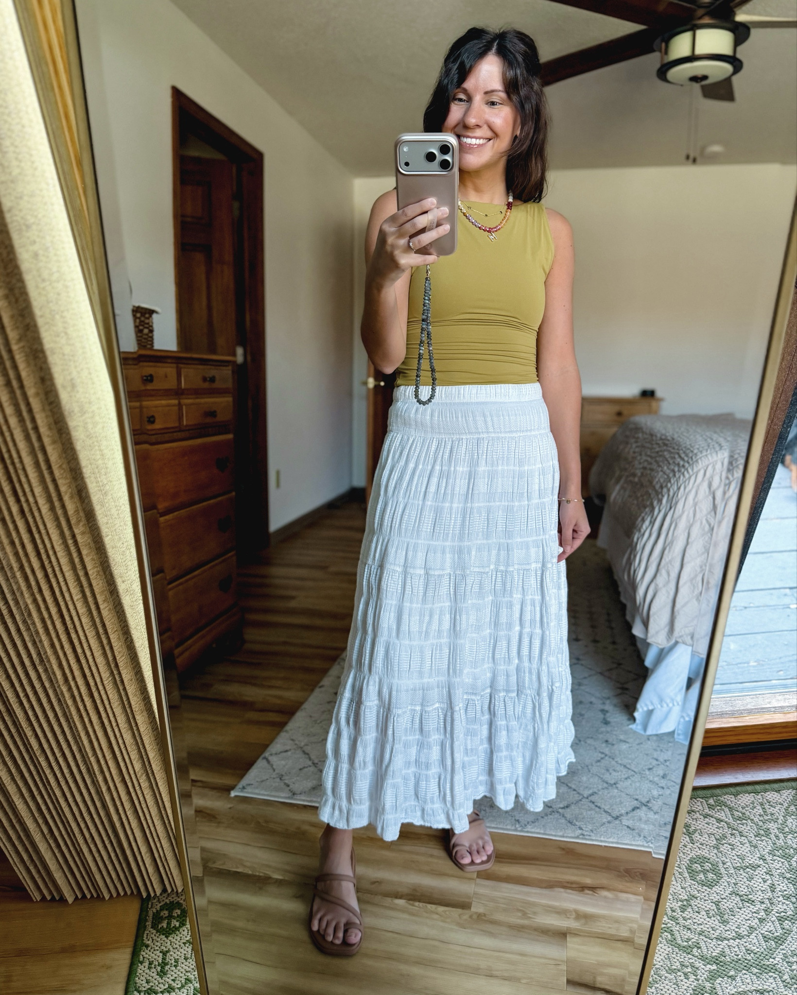 small in my tank and xs in my skirt. My Croc sandals are size 6. 

#LTKPetite #LTKootd #LTKSeasonal