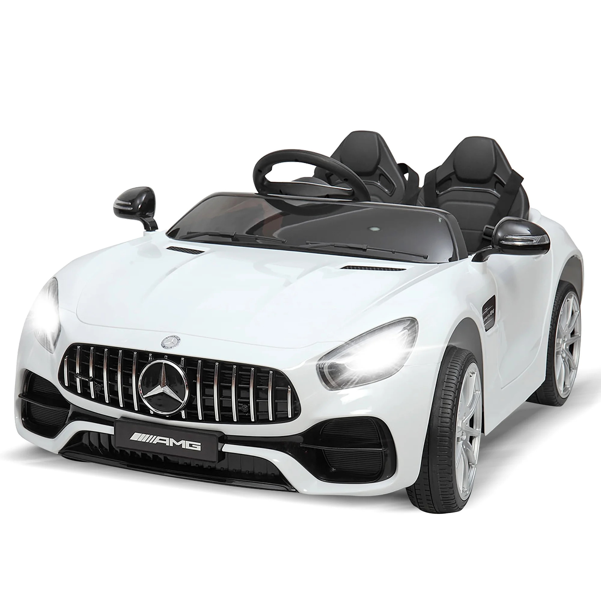 TOBBI Mercedes Benz Licensed 12V Electric Kids Ride on Car with Remote Control, 3 Speeds, Spring ... | Walmart (US)