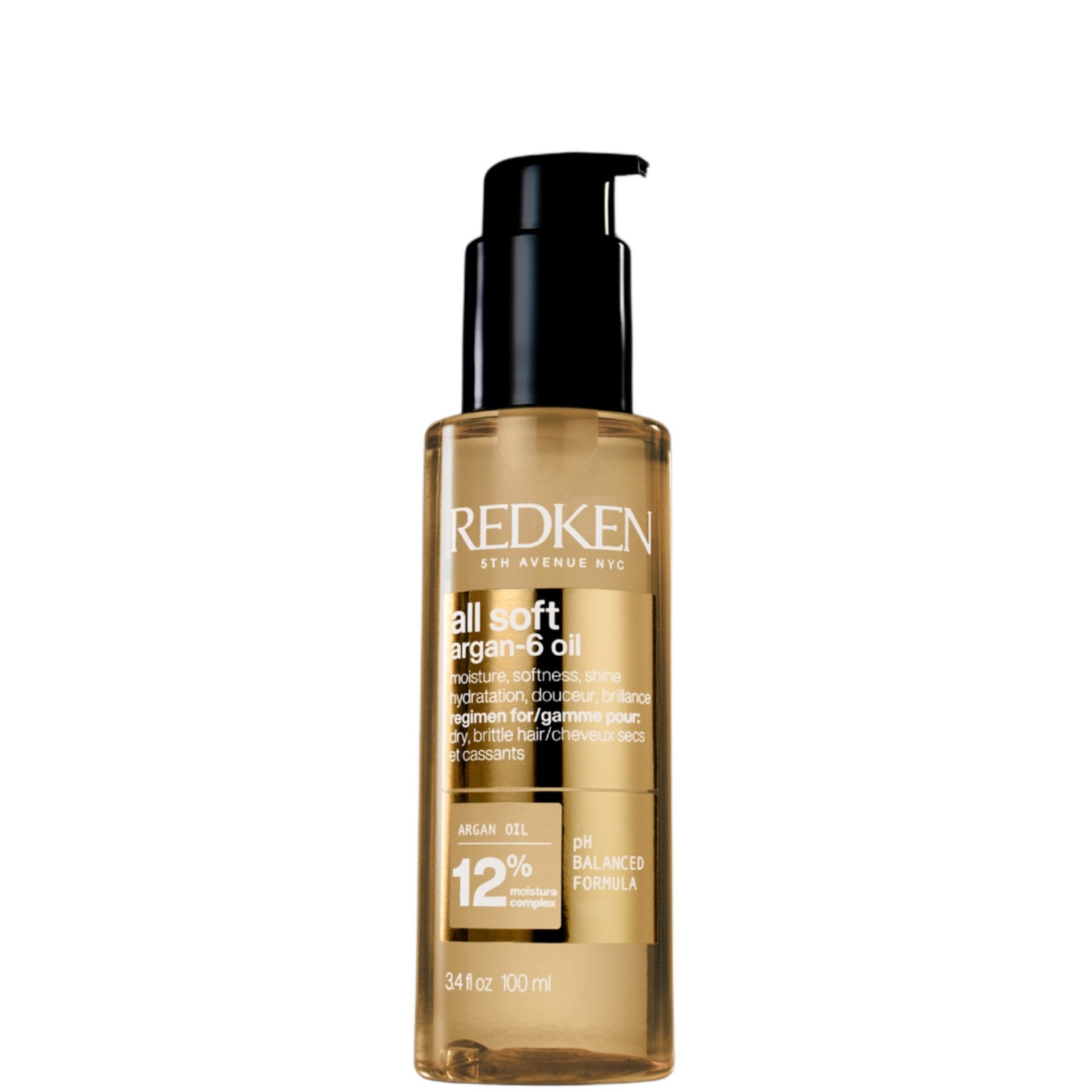 Redken All Soft Argan-6 Oil for Softness, Shine and Protection 100ml | Look Fantastic (UK)