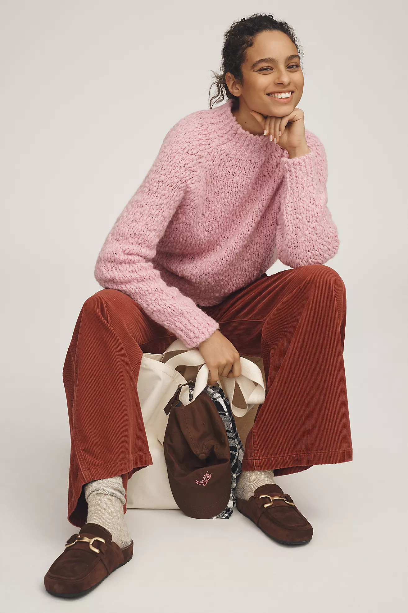 Maeve Textured Mock-Neck Sweater | Anthropologie (US)