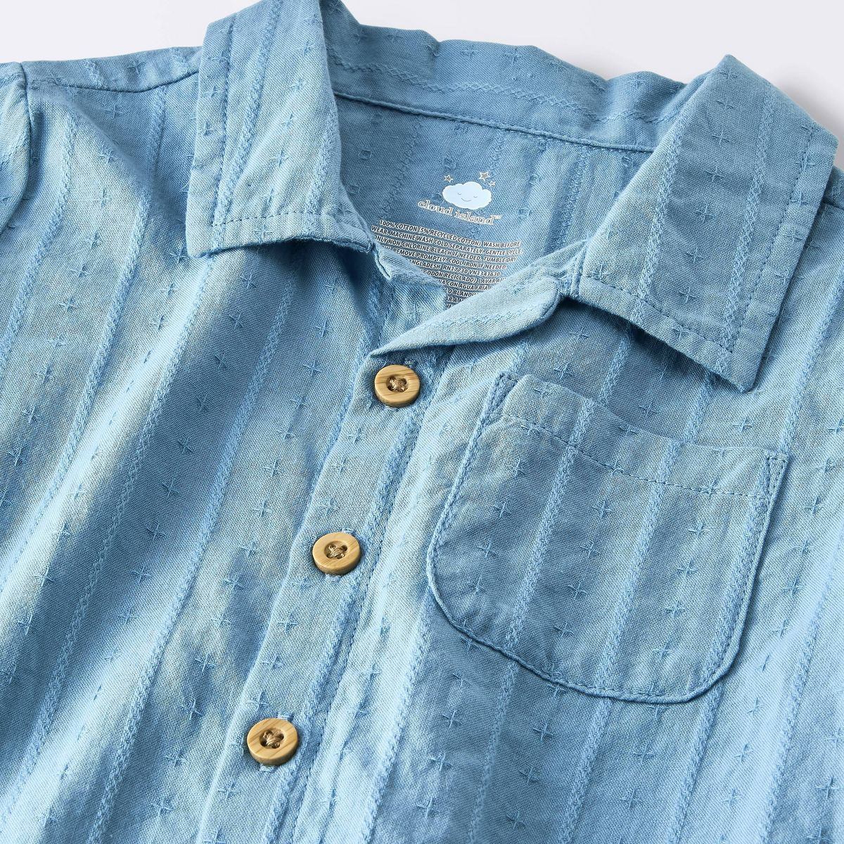 Baby Boys' 2pc Gauze Cabana Button-Down and Shorts Set - Cloud Island™ Blue 18M | Target
