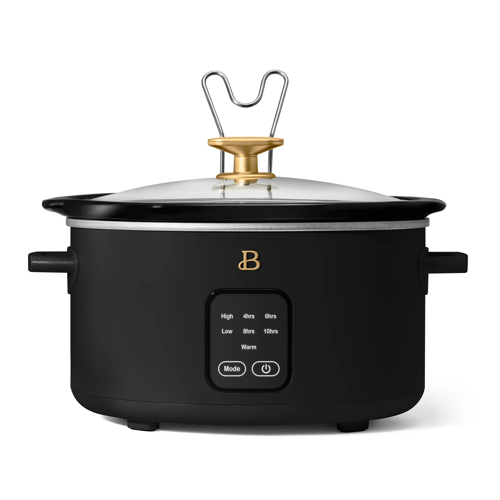 Beautiful 4Qt Slow Cooker with Touch-Activated Display, Black Sesame by Drew Barrymore | Walmart (US)