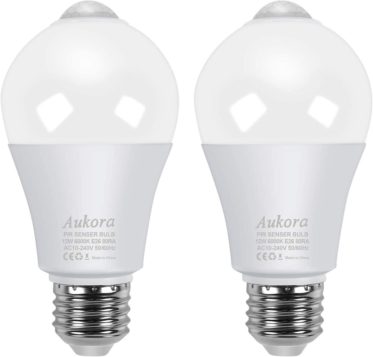 Aukora Motion Sensor Light Bulbs, 12W (100-Watt Equivalent) E26 Motion Activated Dusk to Dawn Sec... | Amazon (US)
