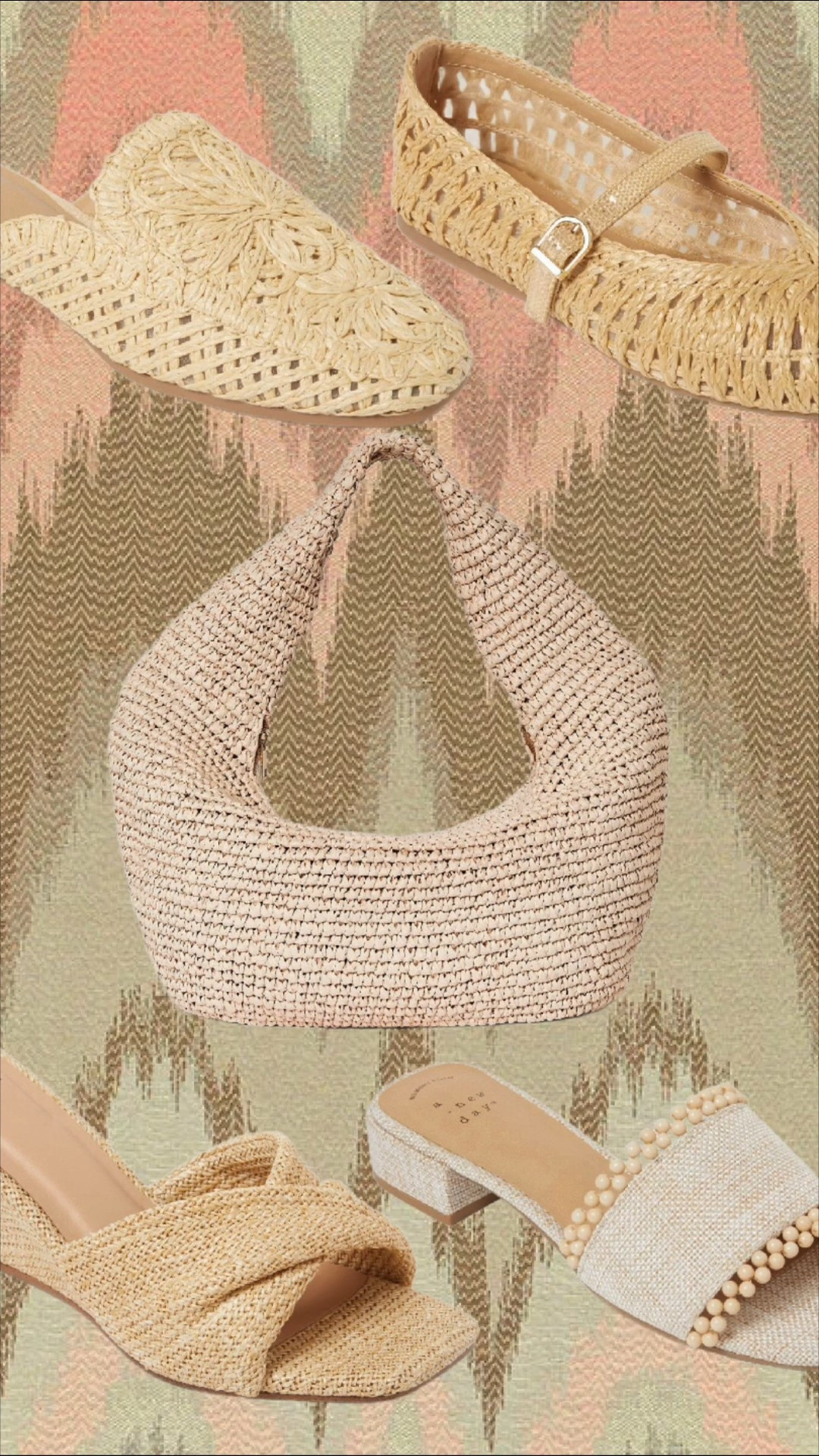 Target finds! Raffia shoes, bag, sandals, flats, resort 