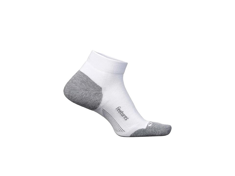 Feetures Elite Max Cushion Low Cut Crew Cut Socks Shoes White 1 : SM (US Women's Shoe 4-6.5), Spandex/Polyester/Nylon | Zappos