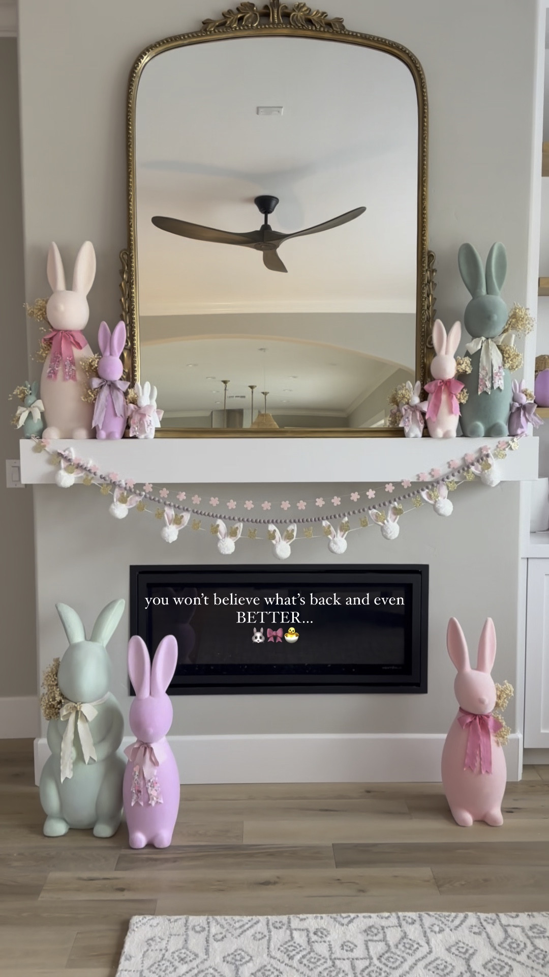 My favorite bunny garland is back, and this new one?? Hop-solutely stole my Easter-lovin’ heart! Those floral ears? Pure perfection. 🐰🌸🎀

#LTKWatchNow #LTKMostLoved #LTKSeasonal
