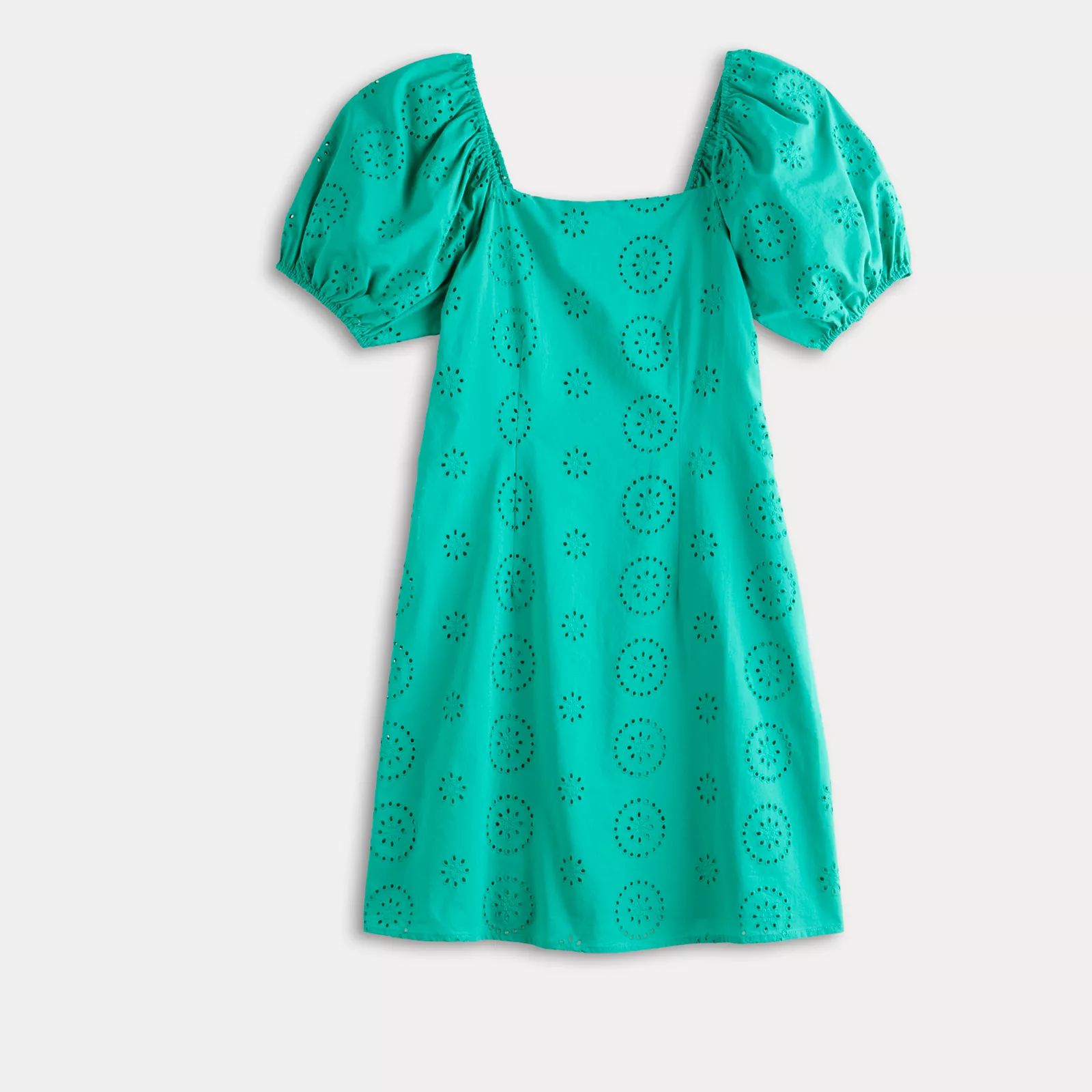 Women's LC Lauren Conrad Short Puff Sleeve Squareneck Mini Dress | Kohl's