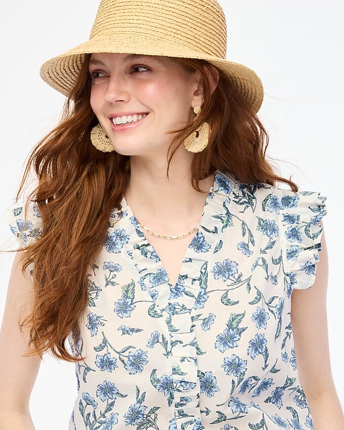 Sleeveless ruffle top | J.Crew Factory