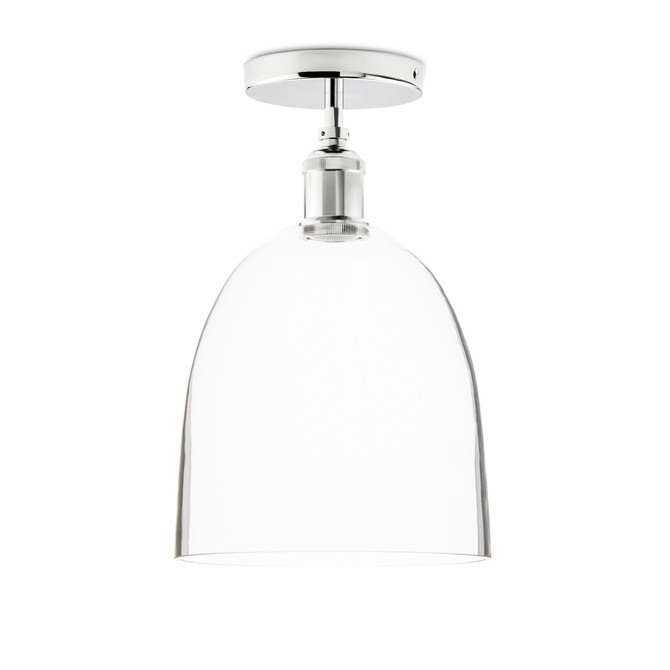 Alton Flush Mount with Chic Dome Glass, Bronze | Lights.com
